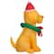 3.5ft. Airblown® Inflatable Christmas Yellow Lab with Wreath